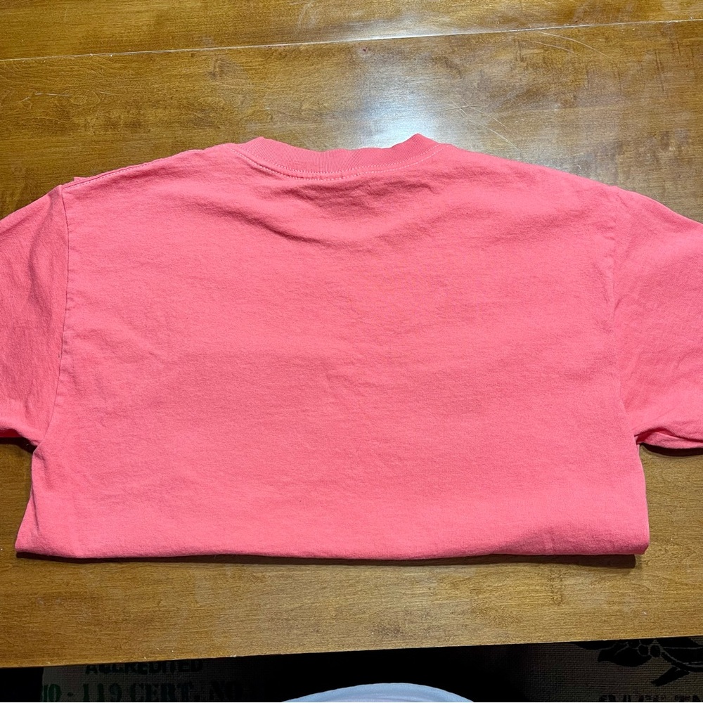 Simply Southern- Coral T-Shirt w/ Embroidery Pocket - Picture 6 of 7